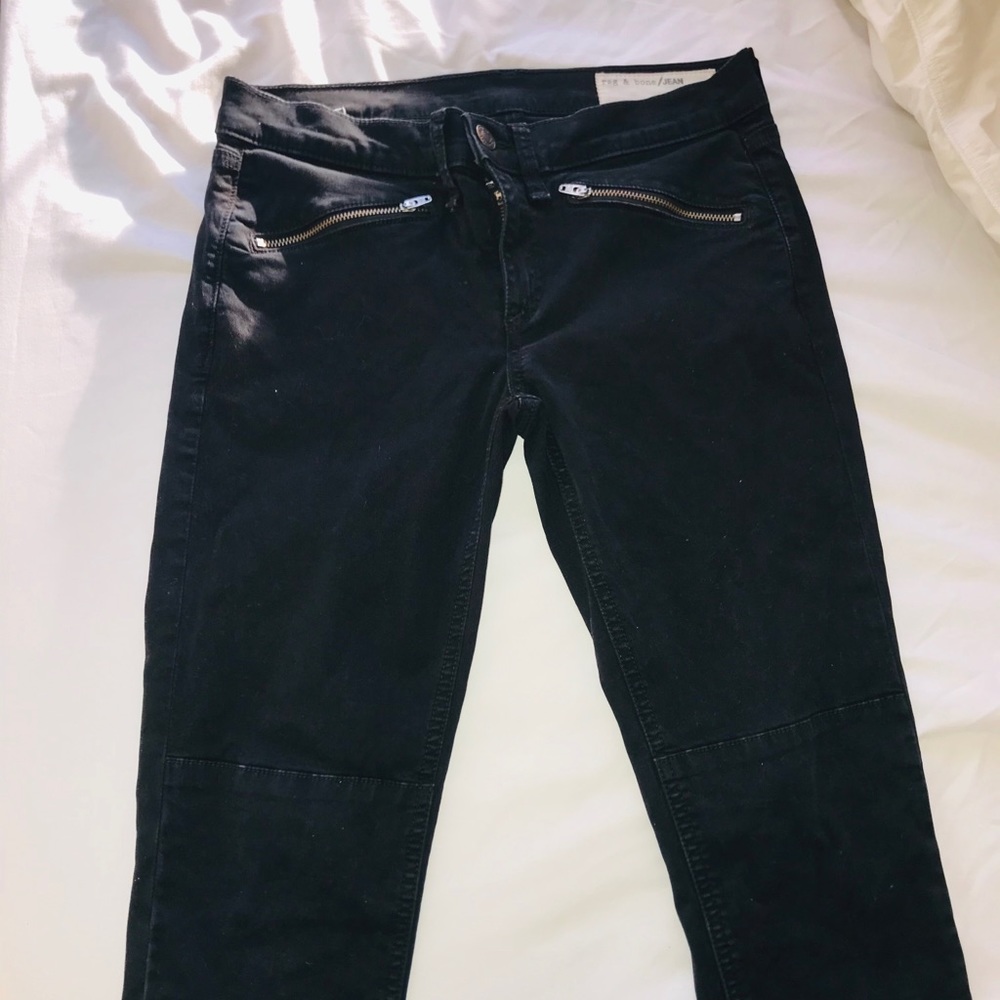 Rag and Bone Black Skinny Jeans